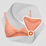Горнище на бански CURACAO Peach - GymBeam - Размер: M | Тегло: 0,06 g · záber 1