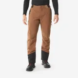 QUECHUA Pánske vodoodpudivé turistické nohavice SH500 hnedé S (L33) · záber 1