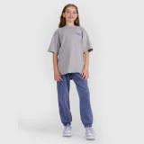 Dívčí oversize tričko s potiskem - šedá · záber 2