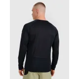 Pánské běžecké tričko s dlouhým rukávem 4F LONGSLEEVE FNK M413-WAW25TFLOM413-20S-DEEP BLACK · záber 4