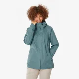 QUECHUA Dámska nepremokavá turistická bunda NH500 zelená 3XL · záber 1