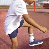 DECATHLON Detská barefoot obuv Stepper First suchý zips modrá 24 · záber 2