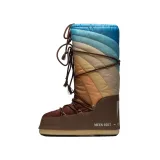Dámske vysoké zimné topánky MOON BOOT ICON RAINBOW, 001 shitake brown-blue - Farba: modrá | Pohlavie: Zeny · záber 2