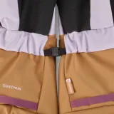 QUECHUA Detské lyžiarske rukavice 6 -14 rokov SKI500 dlhé fialovo-okrové 10 rokov · záber 2