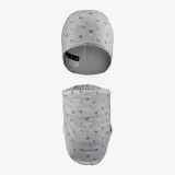 WEDZE Detská čiapka a nákrčník biele XS (50-53 cm) · záber 1