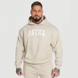 Oversized mikina Iron Aesthetics ASTHX, béžová · záber 1