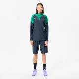 KIPSTA Futbalová mikina VIRALTO CLUB 1/2 zips sivo-zelená 3XL · záber 2
