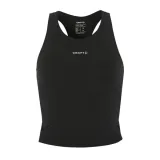 Dámské běžecké tílko CRAFT HYPERVENT CROPPED POCKET SINGLET W - Velikost: M | Barva: čierna · záber 1