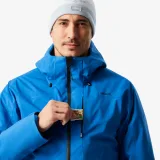 WEDZE Pánska lyžiarska a snowboardová bunda JKT 500 nepremokavá modrá S · záber 2