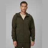 Pánská regular tepláková mikina s kapucí - khaki · záber 1