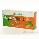 Naturica Magnezium 250 mg B 6 ginkgo Vitamín E 30 tabliet · záber 2