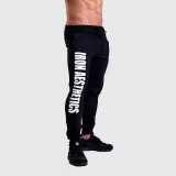 Jogger tepláky Iron Aesthetics Vertical, černo-bílé - VÝROBEK S VADOU · záber 2