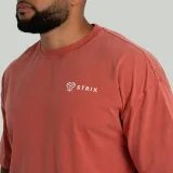 STRIX Oversized Tee Washed Terra - Velikost: S | Barva: Oranžová | Hmotnost: 0,23 kg | Balení: 95 · záber 2