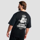 GymBeam Shaker Boxy T-shirt Black - Méret: XL | Szín: Fekete | Tömeg: 0,2865 g | Csomag: 70 · záber 2