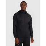 Pánská zateplená tréninková mikina se zipem 4F SWEATSHIRT FNK M560-WAW25TFSWM560-20S-DEEP BLACK · záber 2