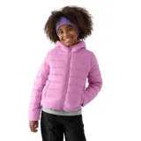 Dívčí bunda 4F JUNIOR DOWN JACKET-JWAW24TDJAF449-54S-PINK · záber 1