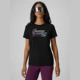 T-shirt regular s potlačou dámsky - čierny - Farba: čierna · záber 3
