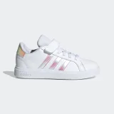 ADIDAS ADIDAS Grand Court detská obuv suchý zips 28-34 bielo-ružová 29 · záber 2