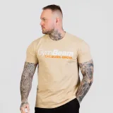 Тениска Grow Sand - GymBeam - Цвят: béžová | Тегло: 0,22 g | Опаковка: 50 · záber 1