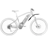 ROCKRIDER Predný pevný blatník na MTB V3 26"- 27,5"- 29" čierny bez · záber 2