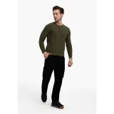Pánské tričko s dlouhým rukávem VOLCANO L-AZUX-302-KHAKI · záber 3