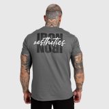 Férfi póló Iron Aesthetics Reflect, sötétszürke · záber 3