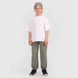 Oversize tričko hladké chlapecké - bílé · záber 2