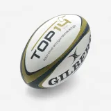GILBERT Lopta na ragby Gilbert Top 14, veľ. 5, biela pozlátená 5 · záber 1