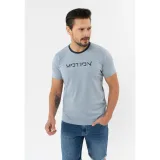 Pánske tričko s krátkym rukávom VOLCANO TM-MOTION BLUE LIGHT · záber 2