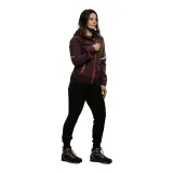 Dámská turistická softshellová bunda NORTHFINDER DONNA-481-plum · záber 5