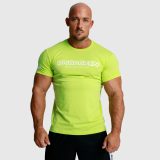 Férfi fitness póló Iron Aesthetics Unbroken, lime zöld · záber 4