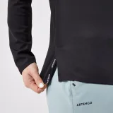 KUIKMA Dámske tenisové tričko Thermic s dlhým rukávom čierne L-XL · záber 2