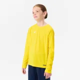 KIPSTA Detský futbalový dres s dlhým rukávom Viralto Club žltý 5-6 r (113-122 cm) · záber 1