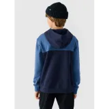 Chlapecká mikina s kapucí 4F JUNIOR SWEATSHIRT-JWAW24TSWSM1222-30S-DARK BLUE · záber 3