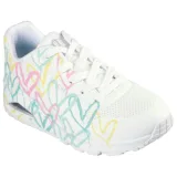 Dámská rekreační obuv SKECHERS Uno Changed Love W white multi color · záber 1