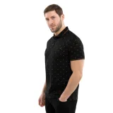 Pánské polo tričko s krátkým rukávem VOLCANO O-GOTI-700-BLACK · záber 1