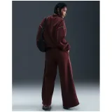 Dámske tepláky NIKE W NSW PHNX FLC LOGO WIDE LEG BURGUNDY CRUSH · záber 4
