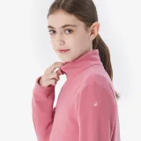 QUECHUA Detská fleecová mikina MH100 7-15 r. ružová 14-15 r (161-172 cm) · záber 2