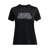Dívčí tričko s krátkým rukávem UNDER ARMOUR UA Tech Wordmark SS-BLK · záber 1