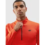 Pánská zateplená lyžařská mikina s 1 2 zipem 4F BRUSHED UNDERWEAR-AW23UBRUM035-62S-RED · záber 4