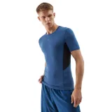 Pánske tréningové tričko s krátkym rukávom 4F TSHIRT FNK-WSS24TFTSM600-31S-NAVY · záber 1