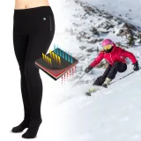 Dámske vyhrievané nohavice W-TEC Insupants Lady Farba čierna, · záber 5