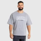 Férfi póló Iron Aesthetics ASTHX, washed grey · záber 1