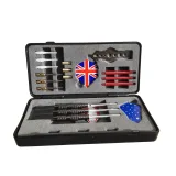 Šípky MASTER Black and Silver v darčekovej krabičke 3ks - softip-steel 16g set · záber 2