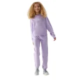 Dívčí tepláky 4F JUNIOR TROUSERS-JAW23TTROF426-52S-LIGHT VIOLET · záber 3