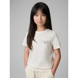 Dívčí tričko s krátkým rukávem 4F JUNIOR TSHIRT F2886-11S-OFF WHITE · záber 2