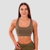 Спортен сутиен Mesh Panel Olive - GymBeam - Размер: L | Тегло: 0,16 g | Опаковка: 95 · záber 1