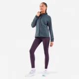 KIPRUN Dámske bežecké legíny Run 500 Warm hrejivé fialové S (W28 L31) · záber 1