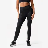 DOMYOS Dámske fitness legíny s vreckom na telefón tmavosivé M (W30 L31) · záber 1