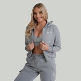 STRIX ZOA Zip-Up női kapucnis pulóver Smoke - Méret: XS | Szín: Szürke | Tömeg: 0,5079 g | Csomag: 40 · záber 4